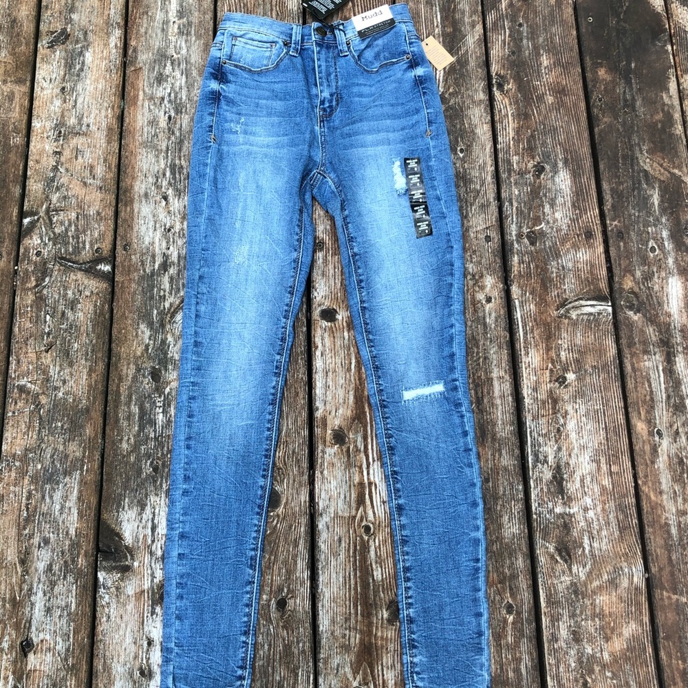 High Rise Mudd Skinny Jeans